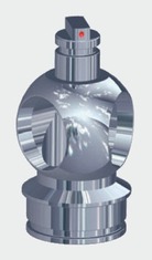 Centrln dic ventil Delta-p® pracuje Podle principu tcestnho kulovho ventilu. Podle tohoto zpsobu dv vmnkov lhve jsou vdy stejn v provozu.