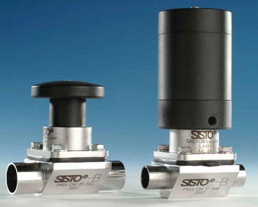 Membránový ventil SISTO-B se ideálně hodí pro použití v hygienických a sterilních oborech nápojového a potravinářského průmyslu
