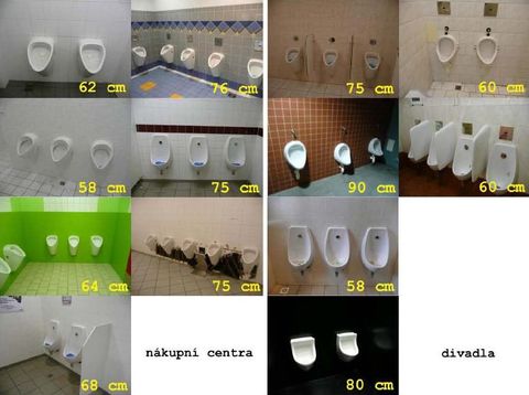 Obr. 2 Průzkum skutečného stavu pánských toalet
