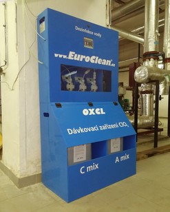 Instalované generátory oxidu chloričitého, dezinfekce vody