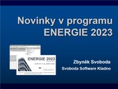 Novinky v programu Energie 2023