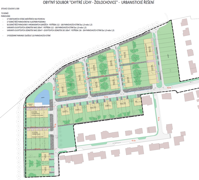 Obytn soubor Chytr Lchy idlochovice – urbanistick een