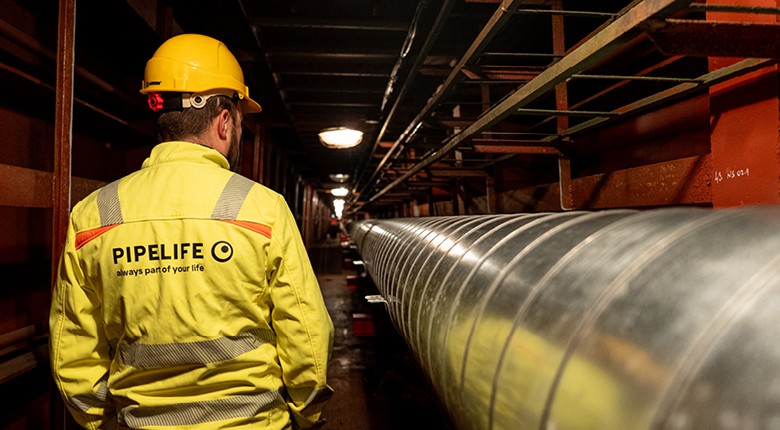 Rekonstrukce vodovodního řadu na mostě přes řeku Odru