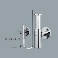 Obr.&nbsp;7 Ochladzovací úsek nástennej armatúry. b&nbsp;–&nbsp;pre stojančekovú armatúru&nbsp;[9]