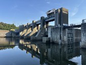 Sucho výrazně omezilo provoz vodních elektráren, většina malých zastavila výrobu Přehrada Vrané nad Vltavou, foto: redakce